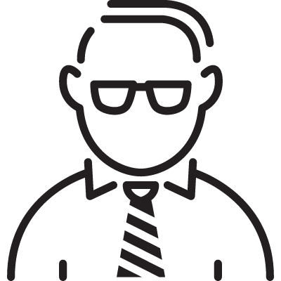 Manager with Tie vector logo