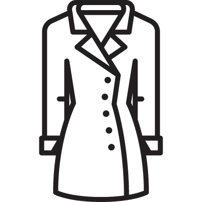 Women Coat vector logo