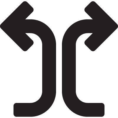 Splitting Arrow vector logo