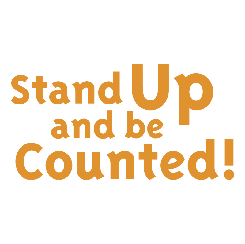 Stand Up and be Counted! vector