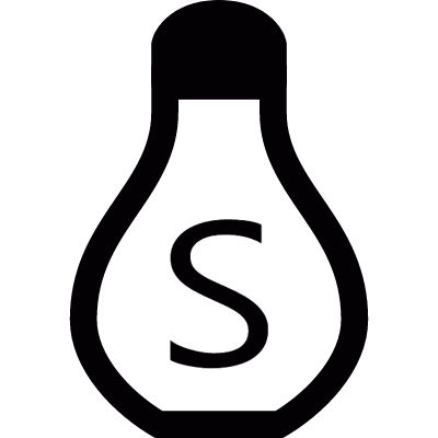 Salt shaker vector logo