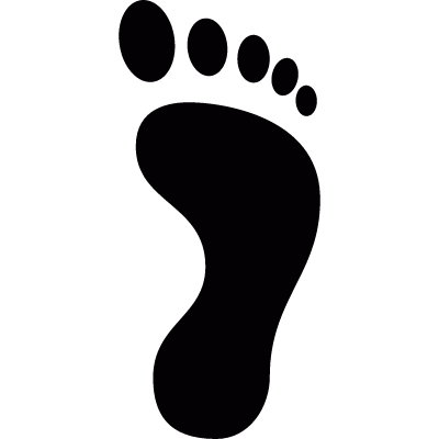 Footprint vector logo