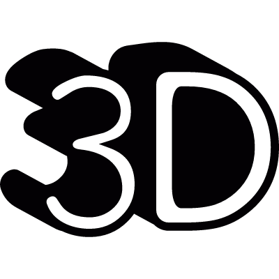 3D symbol vector logo