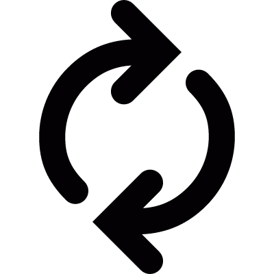 Progress arrows vector logo