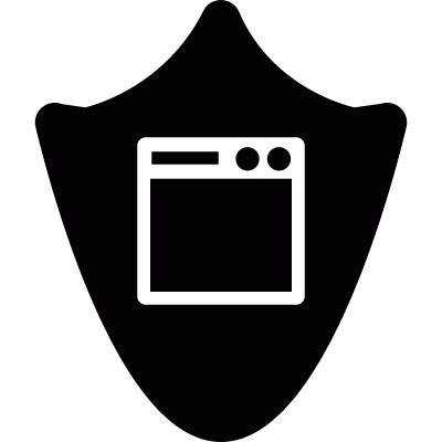 App shield vector logo