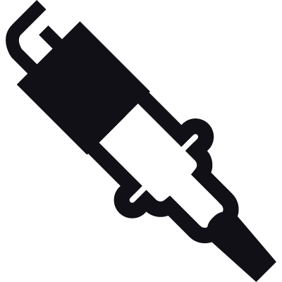 Spark plug vector logo
