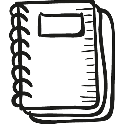 Draw School Notebook vector logo