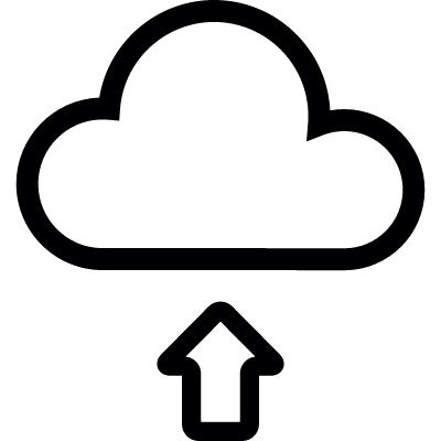 tiny upload symbol vector logo
