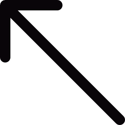 Thin left up arrow vector logo