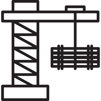 Pulley Machine vector logo