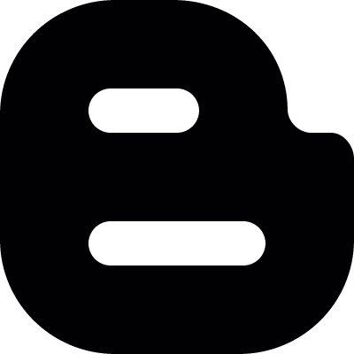 Blogger Logo Silhouette vector logo