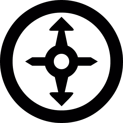 Compass needle vector logo