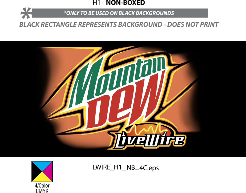 MOUNTAIN DEW LIVE WIRE vector