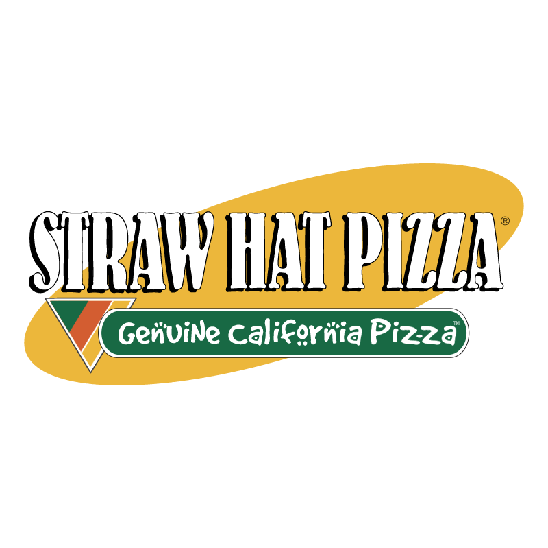 Straw Hat Pizza vector logo