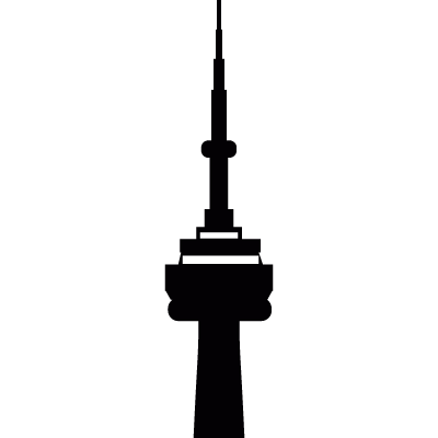 Cn tower vector logo