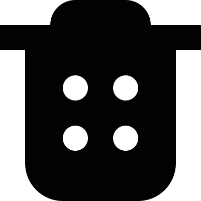 Filled bin vector logo