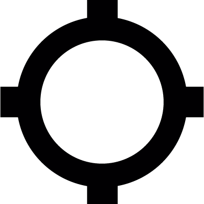 Circular target vector logo