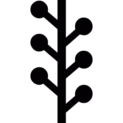 Tree graphic organizer vector logo