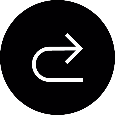 Returning arrow vector logo