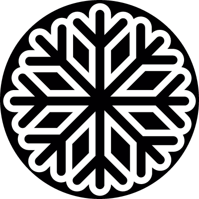 Snowflake Button vector logo
