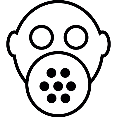 Smoke mask, IOS 7 interface symbol vector logo