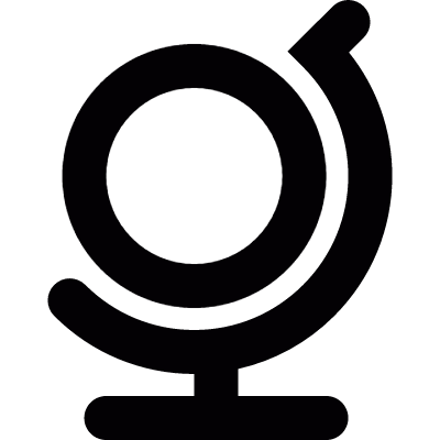 Earth globe vector logo