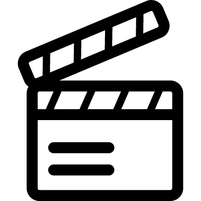 Film Clapper vector logo