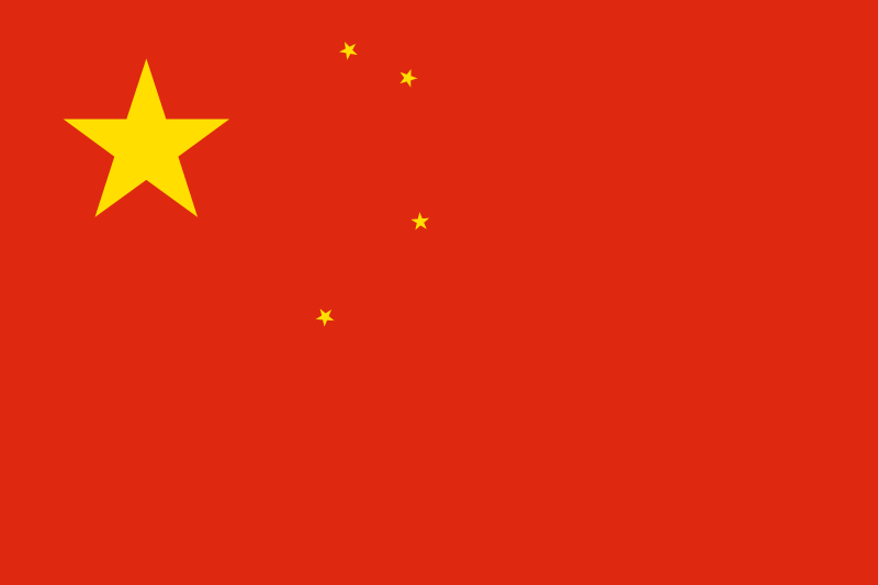 China Flag vector logo