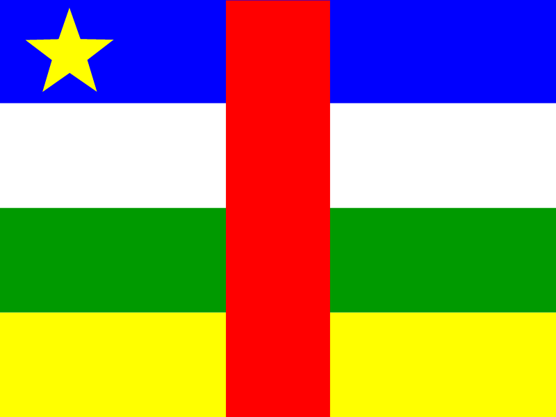 Flag of Central African Republic vector