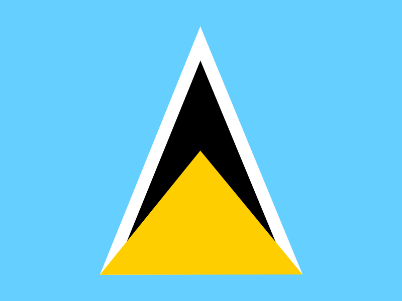 Flag of Saint Lucia vector logo