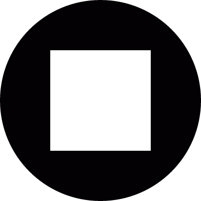 Circular Stop Button vector logo