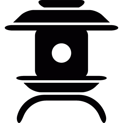Japanese lamppost vector logo