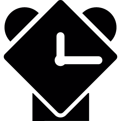 Diamond Alarm Clock vector logo