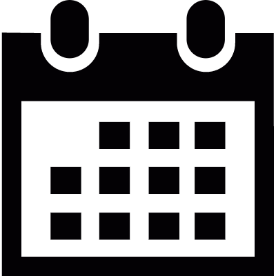 Monthly calendar vector logo