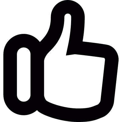 Thumbs up vector logo