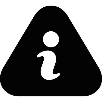 Info sign vector logo