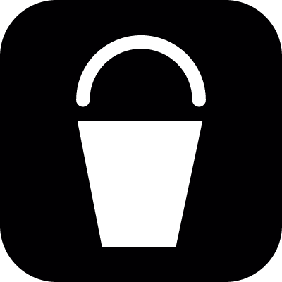 Bucket symbol vector logo
