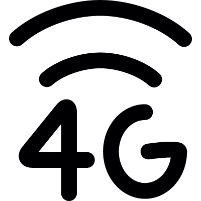 4G Internet Connection vector logo
