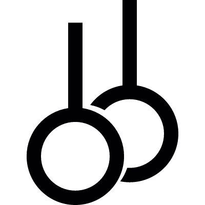 Gymnastic Rings vector logo