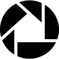 Picassa Logo Button vector