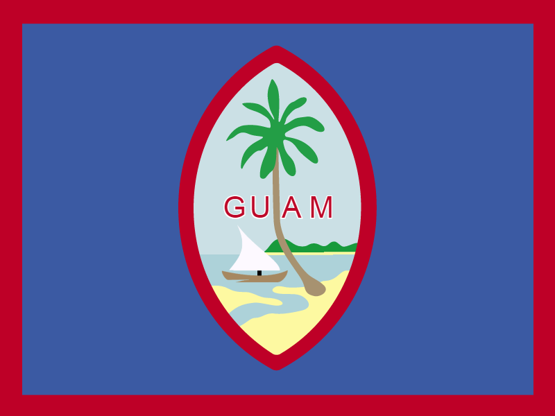 Flag of Guam vector logo