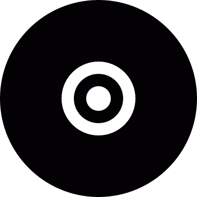 Gramophone record vector logo