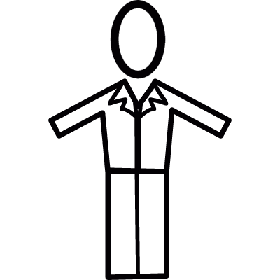 Standing man vector logo