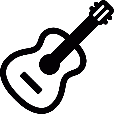Classic guitar vector logo
