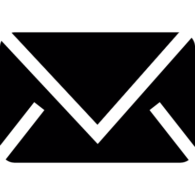 Black closed envelope vector logo