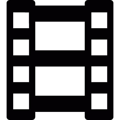 Film strip vector logo