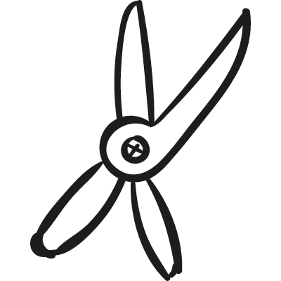 Gardening Cutter vector logo