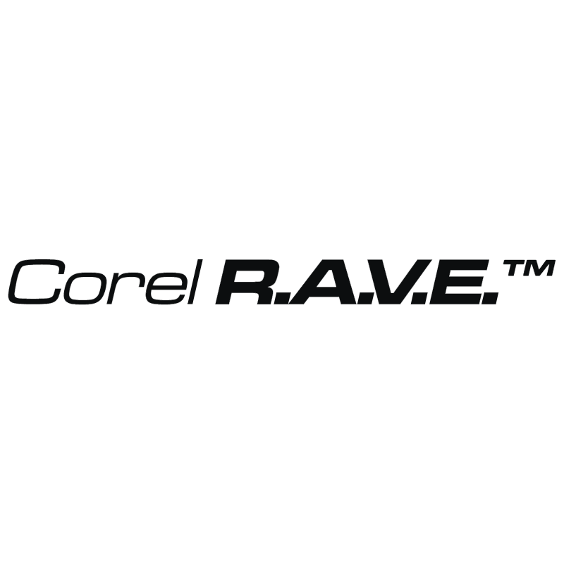 Corel R A V E vector logo