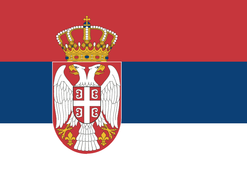 Flag of Serbia vector