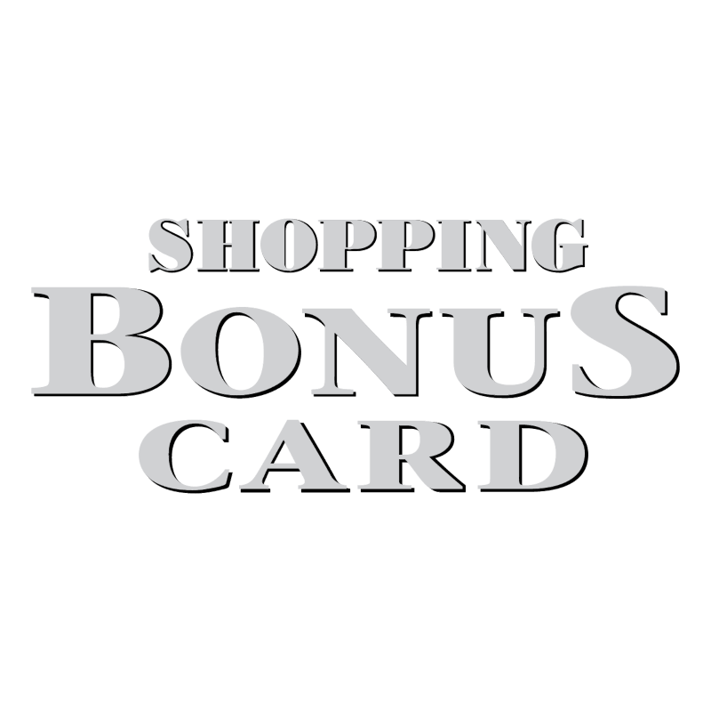 Shopping Bonus Card vector logo